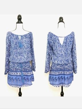 🦋LAST🦋 NWT Blue Boheme Cassidy Mini Dress